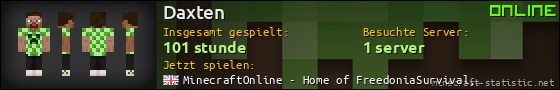 Benutzerleisten 560x90 für Daxten