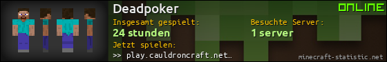 Benutzerleisten 560x90 für Deadpoker