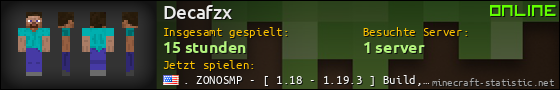 Benutzerleisten 560x90 für Decafzx