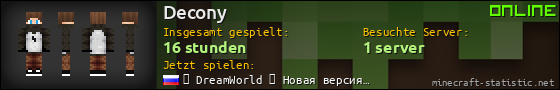 Benutzerleisten 560x90 für Decony