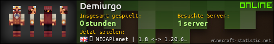 Benutzerleisten 560x90 für Demiurgo