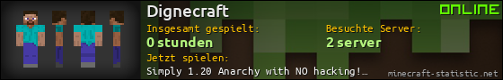 Benutzerleisten 560x90 für Dignecraft