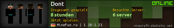 Benutzerleisten 560x90 für Dont