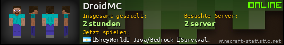 Benutzerleisten 560x90 für DroidMC