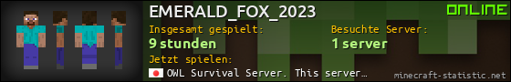 Benutzerleisten 560x90 für EMERALD_FOX_2023