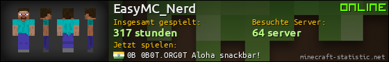 Benutzerleisten 560x90 für EasyMC_Nerd