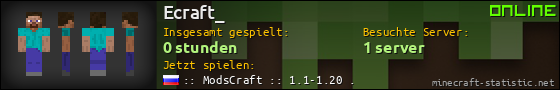 Benutzerleisten 560x90 für Ecraft_