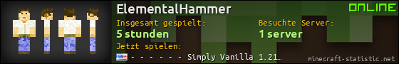 Benutzerleisten 560x90 für ElementalHammer