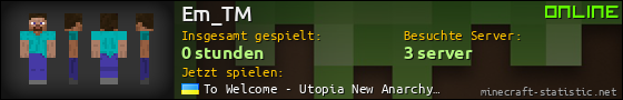 Benutzerleisten 560x90 für Em_TM