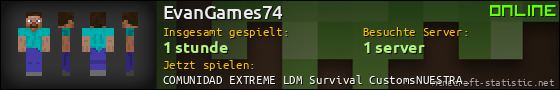 Benutzerleisten 560x90 für EvanGames74