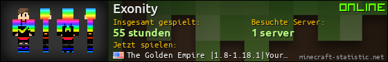 Benutzerleisten 560x90 für Exonity