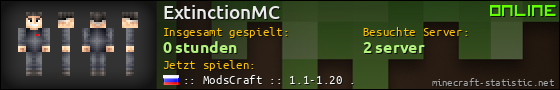 Benutzerleisten 560x90 für ExtinctionMC