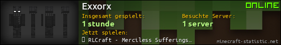 Benutzerleisten 560x90 für Exxorx
