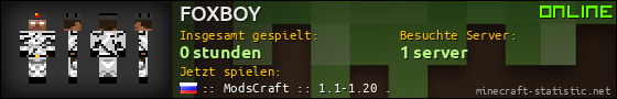 Benutzerleisten 560x90 für FOXBOY