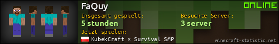 Benutzerleisten 560x90 für FaQuy