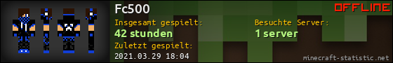 Benutzerleisten 560x90 für Fc500