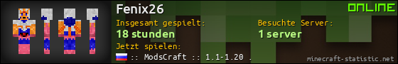 Benutzerleisten 560x90 für Fenix26