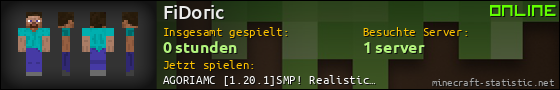 Benutzerleisten 560x90 für FiDoric