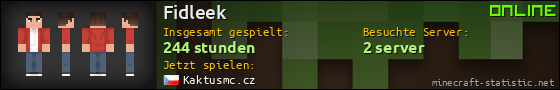 Benutzerleisten 560x90 für Fidleek