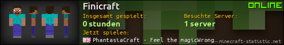 Benutzerleisten 560x90 für Finicraft