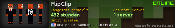 Benutzerleisten 560x90 für FlipClip