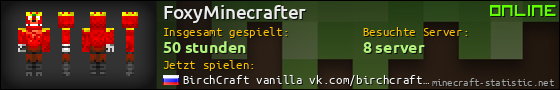 Benutzerleisten 560x90 für FoxyMinecrafter