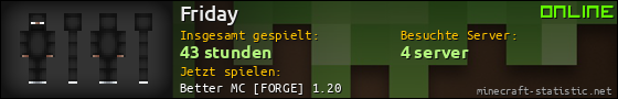 Benutzerleisten 560x90 für Friday