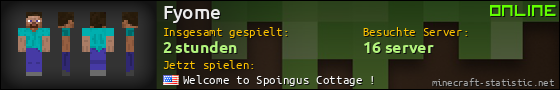 Benutzerleisten 560x90 für Fyome