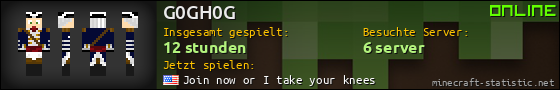 Benutzerleisten 560x90 für G0GH0G