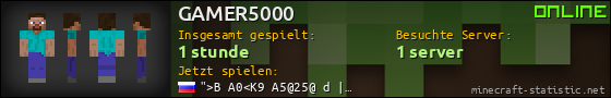 Benutzerleisten 560x90 für GAMER5000