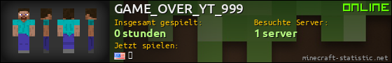 Benutzerleisten 560x90 für GAME_OVER_YT_999