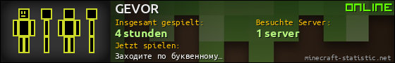 Benutzerleisten 560x90 für GEVOR