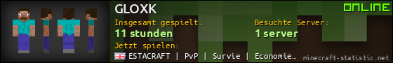 Benutzerleisten 560x90 für GLOXK