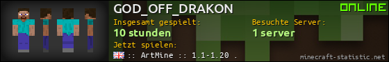 Benutzerleisten 560x90 für GOD_OFF_DRAKON