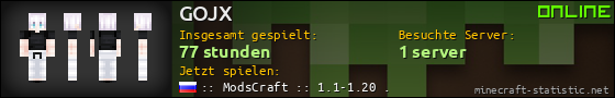 Benutzerleisten 560x90 für GOJX