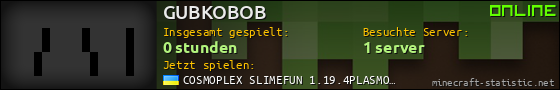 Benutzerleisten 560x90 für GUBKOBOB