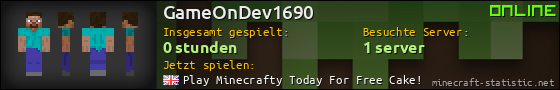Benutzerleisten 560x90 für GameOnDev1690