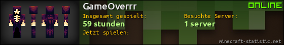 Benutzerleisten 560x90 für GameOverrr