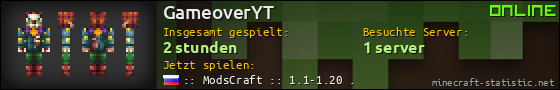 Benutzerleisten 560x90 für GameoverYT