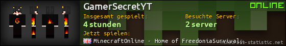Benutzerleisten 560x90 für GamerSecretYT