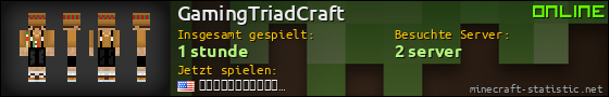 Benutzerleisten 560x90 für GamingTriadCraft