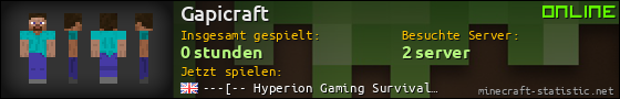 Benutzerleisten 560x90 für Gapicraft