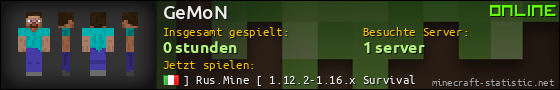 Benutzerleisten 560x90 für GeMoN