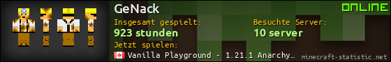 Benutzerleisten 560x90 für GeNack