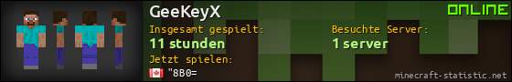 Benutzerleisten 560x90 für GeeKeyX