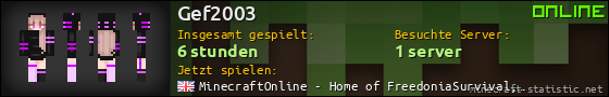 Benutzerleisten 560x90 für Gef2003