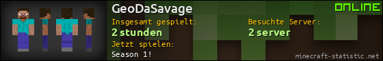 Benutzerleisten 560x90 für GeoDaSavage