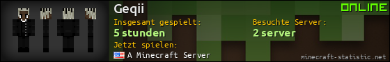 Benutzerleisten 560x90 für Geqii