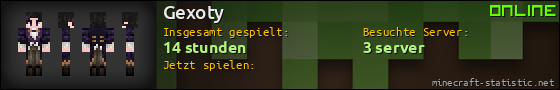 Benutzerleisten 560x90 für Gexoty