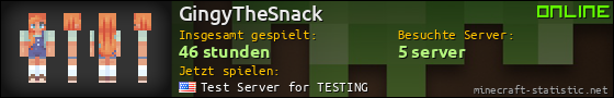 Benutzerleisten 560x90 für GingyTheSnack